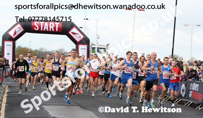 Start of the Sunderand City 10k. Photo: David T. Hewitson/Sports for All Pics